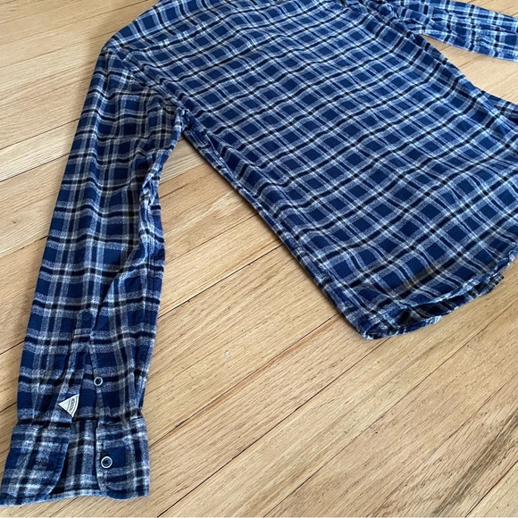 SCOTCH & SODA Button Down, Men’s Large, Blue Plaid Pattern, Great Condition! - Picture 12 of 13